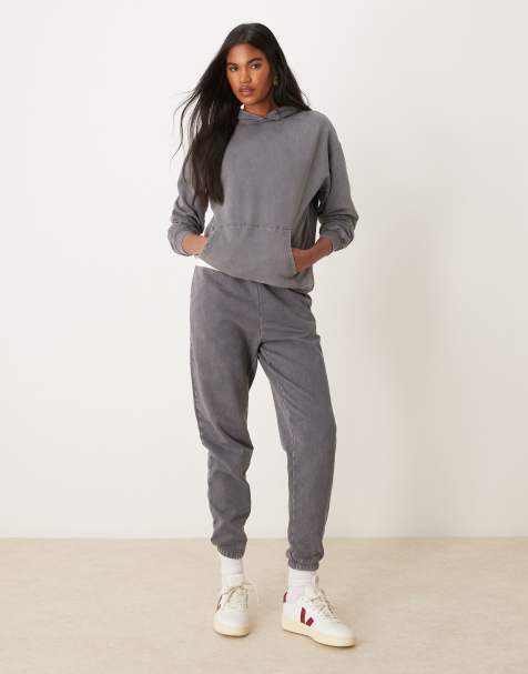 New Look cuffed joggers in acid wash - view 1