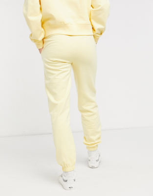 light yellow sweatsuit