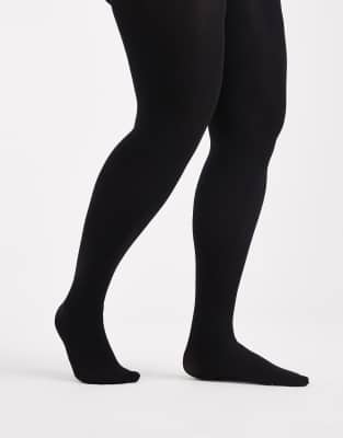 New Look Curve - 2er-Pack Strumpfhosen in Schwarz, 100 DEN