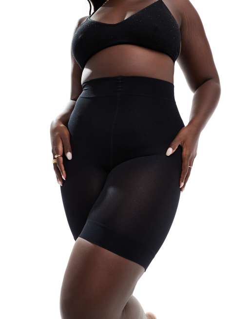 New Look Curve - Anti-schurende panty van 80 denier in zwart, 2 van 4