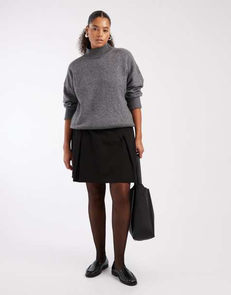 New Look Curve basic skort in black