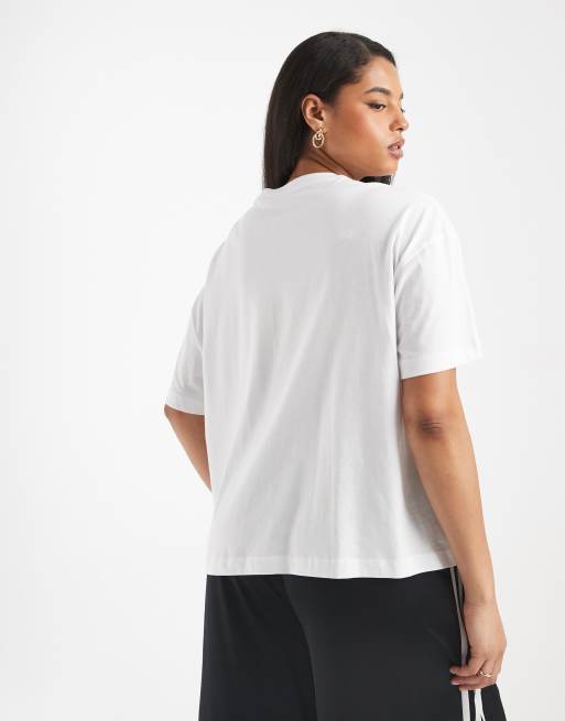 New Look Curve – Biały pudełkowy T-shirt, 4 z 4