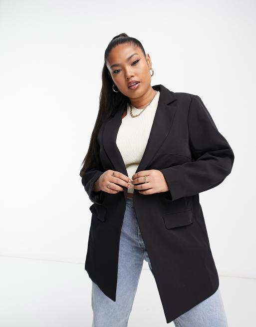 Long black 2025 boyfriend blazer