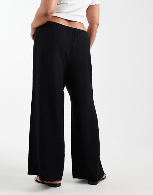 New Look Curve - Broek met wijde pijpen in zwart, 2 van 5