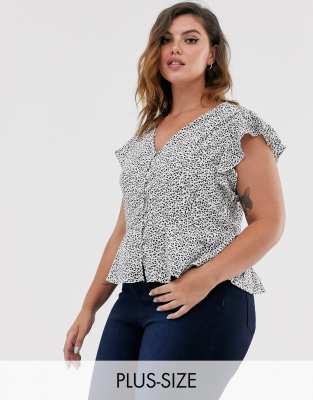 new look plus size blouses