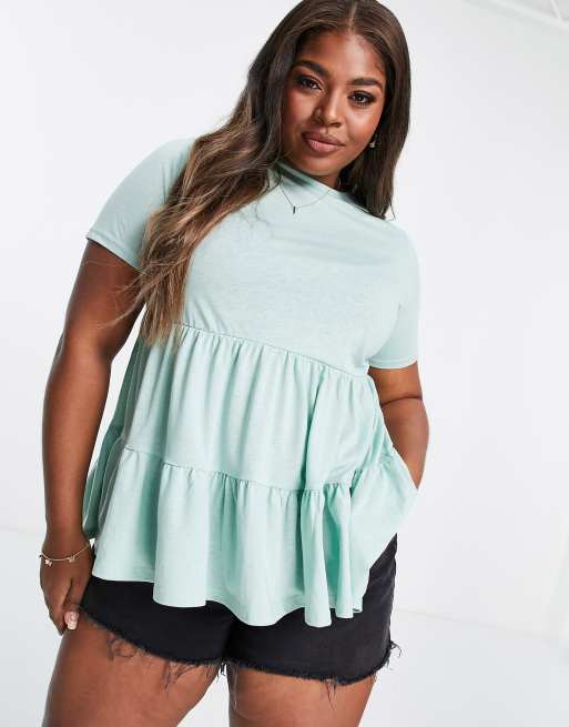 Peplum tee shirt best sale