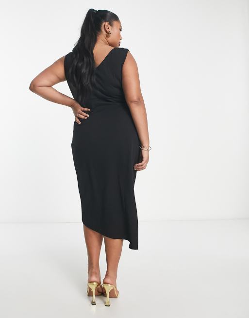 Torrid black best sale wrap dress