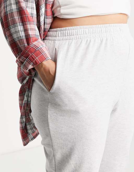 New look cuffed jogger in light grey sale