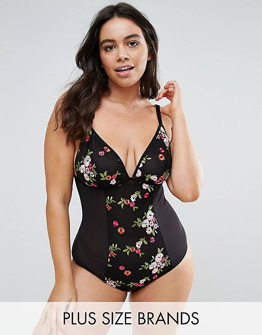 New Look Curve Embroidered Body