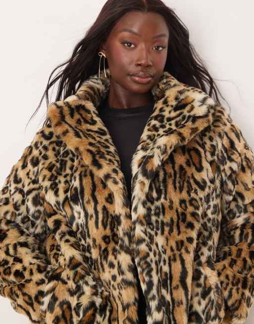 Leopard skin coats for sale best sale