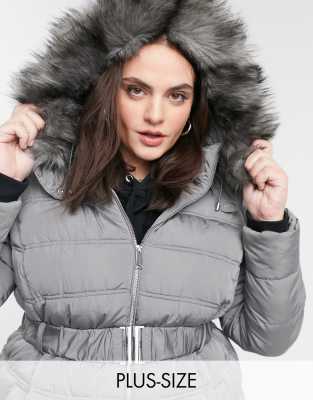 plus size white puffer jacket