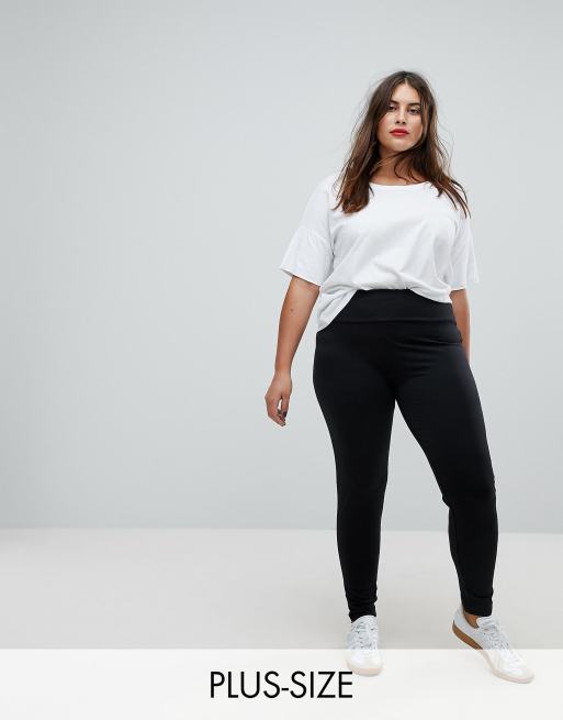 New Look Curve high waist black legging ASOS