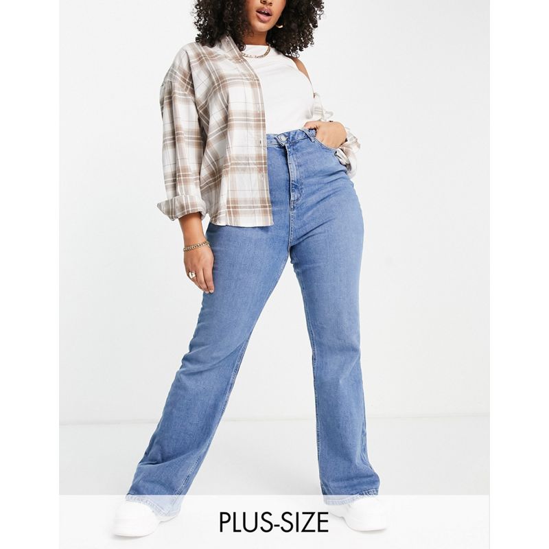 Donna Jeans a zampa New Look Curve - Jeans a zampa blu medio