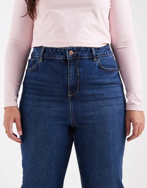 New Look Curve - Jeans dritti blu medio, 5 di 5
