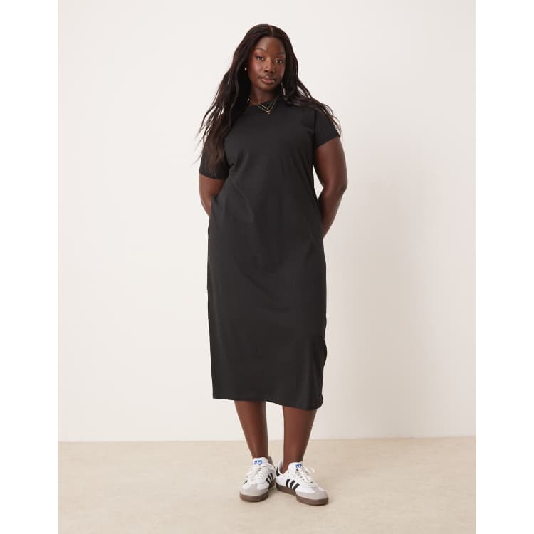 new look black t shirt dress Black Velvet Sequin T-Shirt Dress