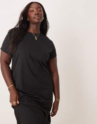 HOT ! Midi Dresses T Shirt Dress Newlook Womens Dresses Black T Shirt Dress  Midi New Look Curve Jersey