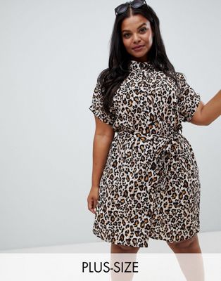 curve leopard print dress