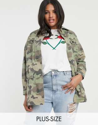 camo denim jacket new look