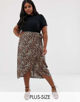 new look tiger print skirt