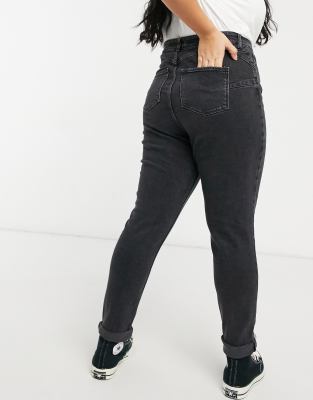 newlook black mom jeans