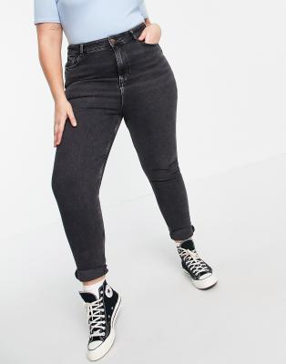 new look black mom jeans