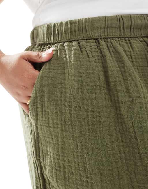 New Look Curve - Pantaloncini in tessuto doppio kaki, 5 di 5