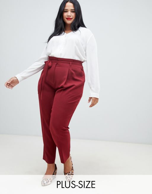 Curve on sale paperbag trousers