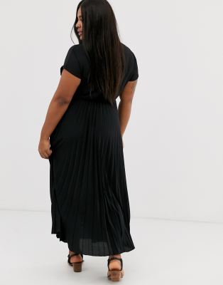 new look pleated maxi dress