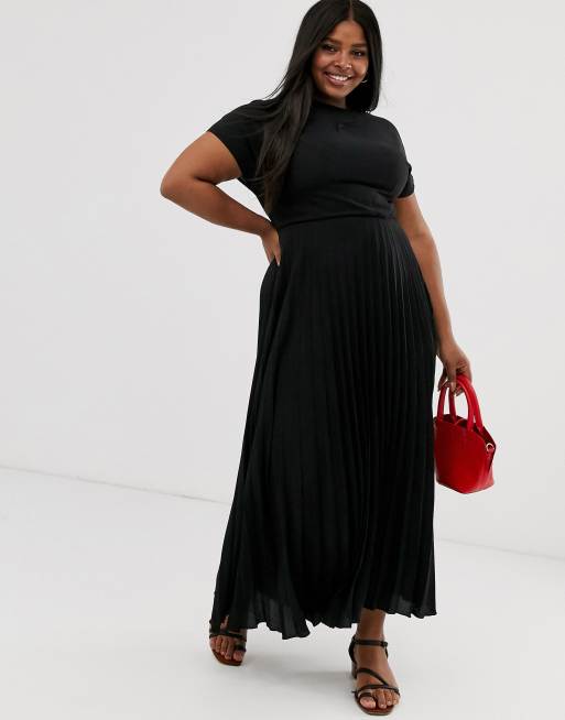 New look shop pleated maxi dress