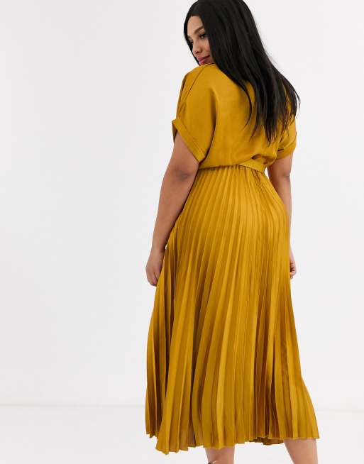 New look 2024 mustard dress