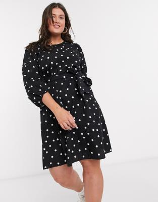 belted smock dress