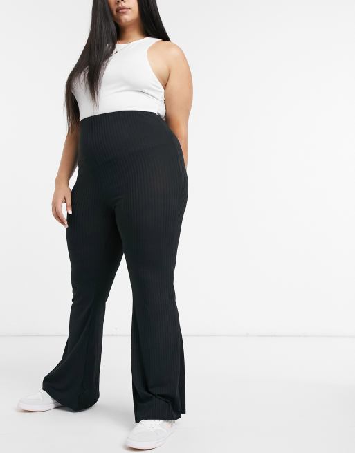 Plus Rib Flare Leggings