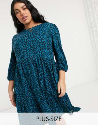 robe pois bleu
