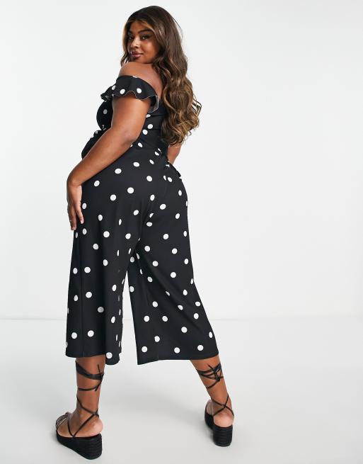 Black polka store dot jumpsuit