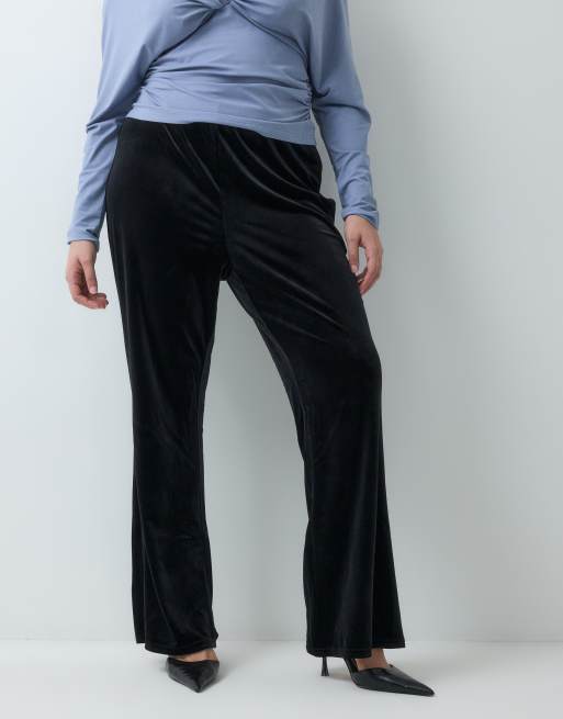 New Look Curve Samthose in Schwarz, 2 von 5