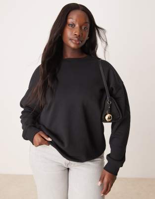 New Look Curve - Schwarzes Sweatshirt