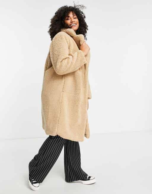 Curve teddy cheap coat