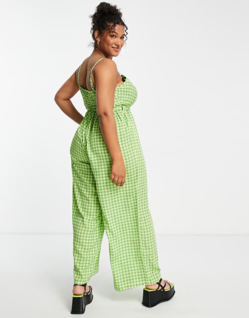 Green jumpsuit new sales look