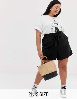 new look plus size shorts