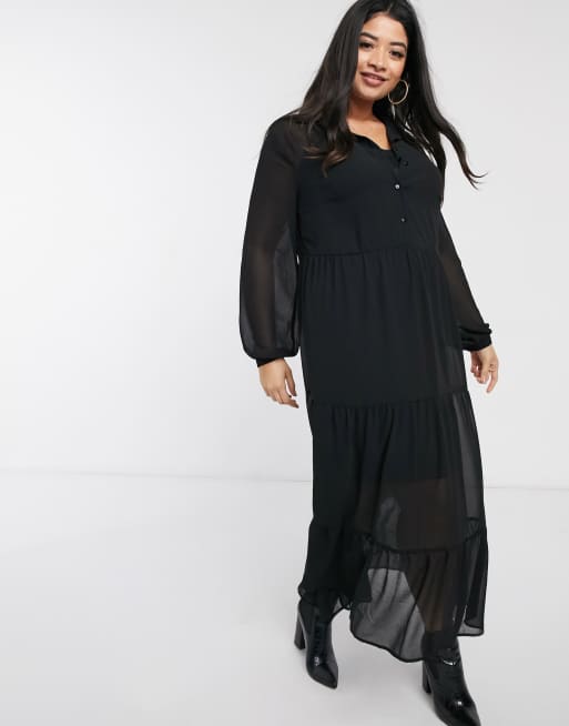 Chiffon shirt store dress plus size