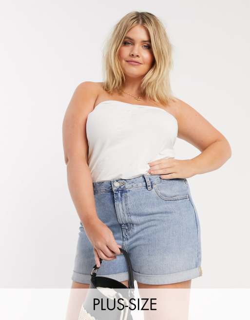 New Look Curve – Vit bandeau-topp