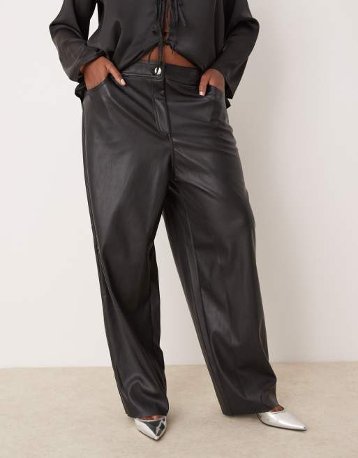 Pu trousers new look store