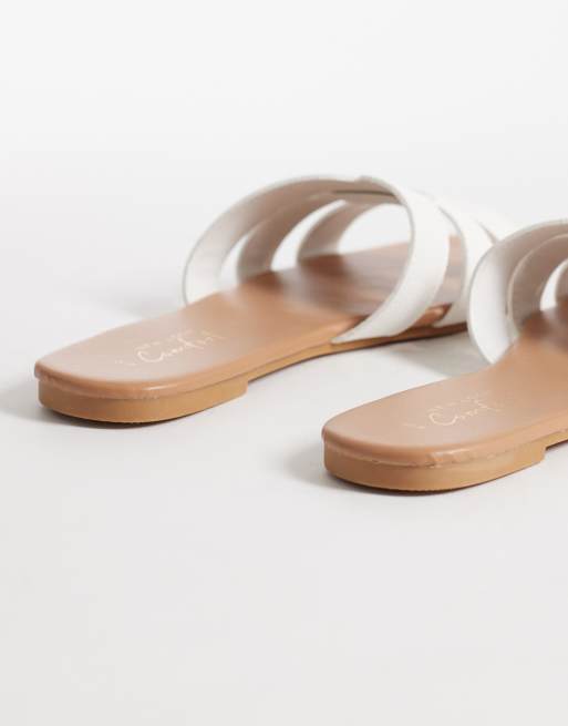 New Look cutout sandal in white, 3 of 4