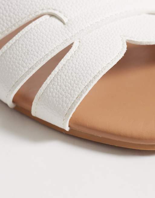 New Look cutout sandal in white, 4 of 4
