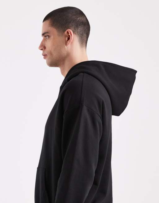 New Look – Czarna bluza oversize z kapturem, część zestawu, 4 z 5