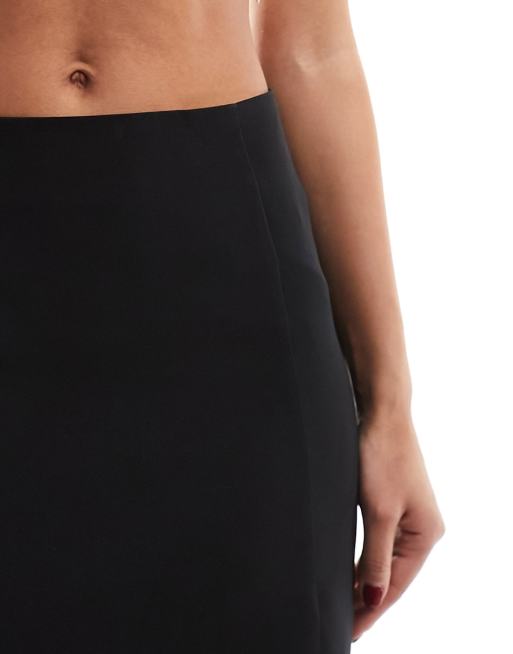 New Look – Czarna spódnica mini z rozcięciem, 4 z 5