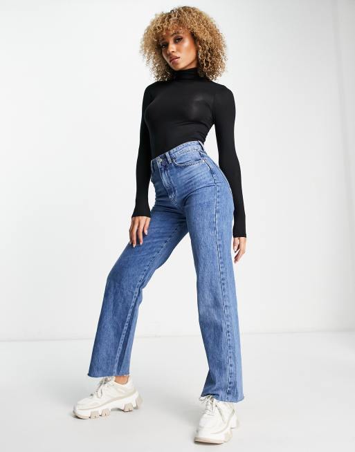 New Look – Czarne body z długimi rękawami i golfem, 3 z 4