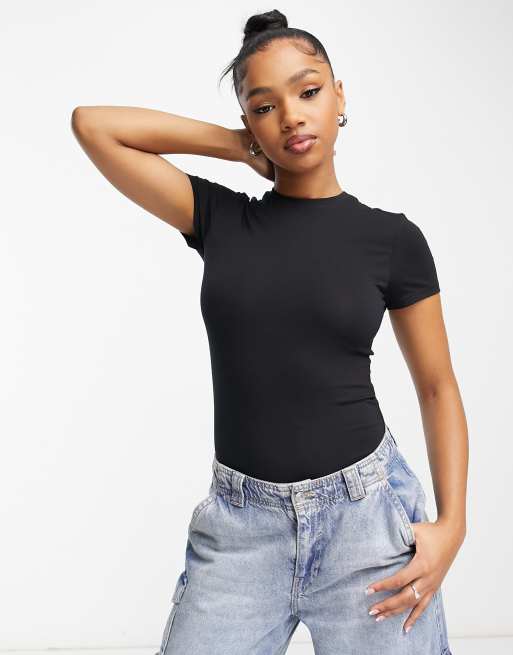 New Look – Czarne body z okrągłym dekoltem