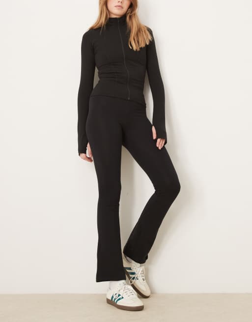 New Look – Czarne legginsy z rozszerzanymi nogawkami, 2 z 5