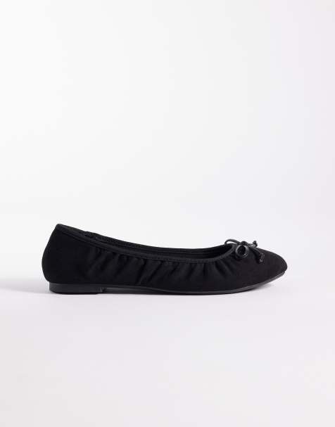 New Look – Czarne plecione balerinki z imitacji skóry - view 1